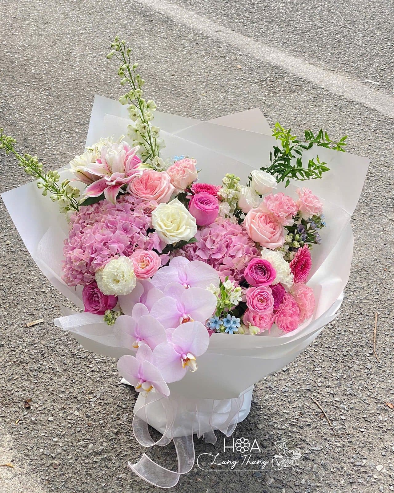 Bó mix hồng - Ảnh 1