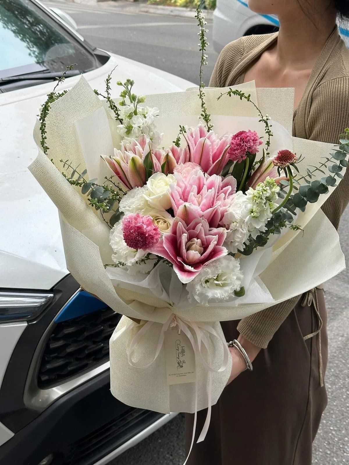 Bó hoa ly mix - Ảnh 1