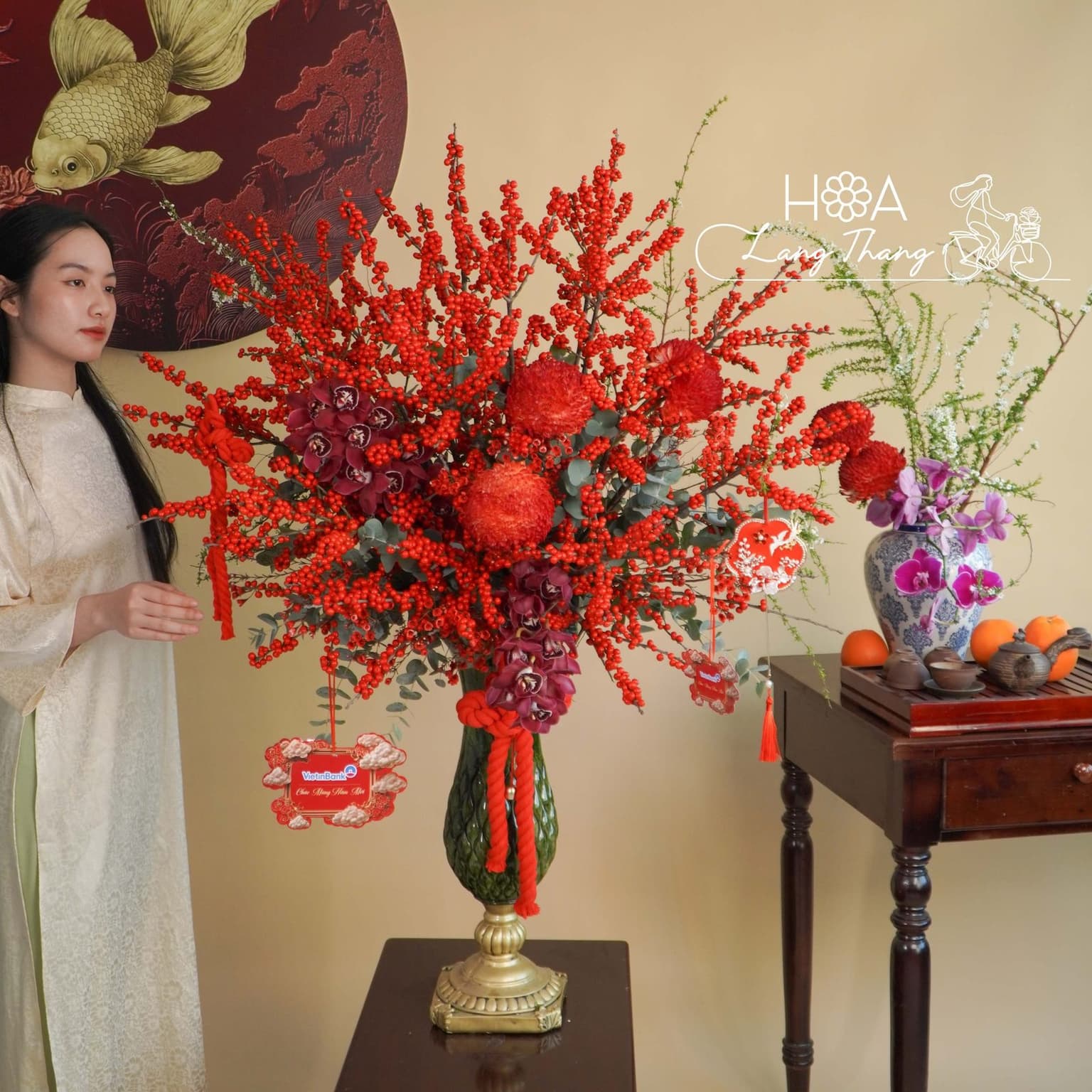 Bình rêu xanh cao - Thumbnail 2
