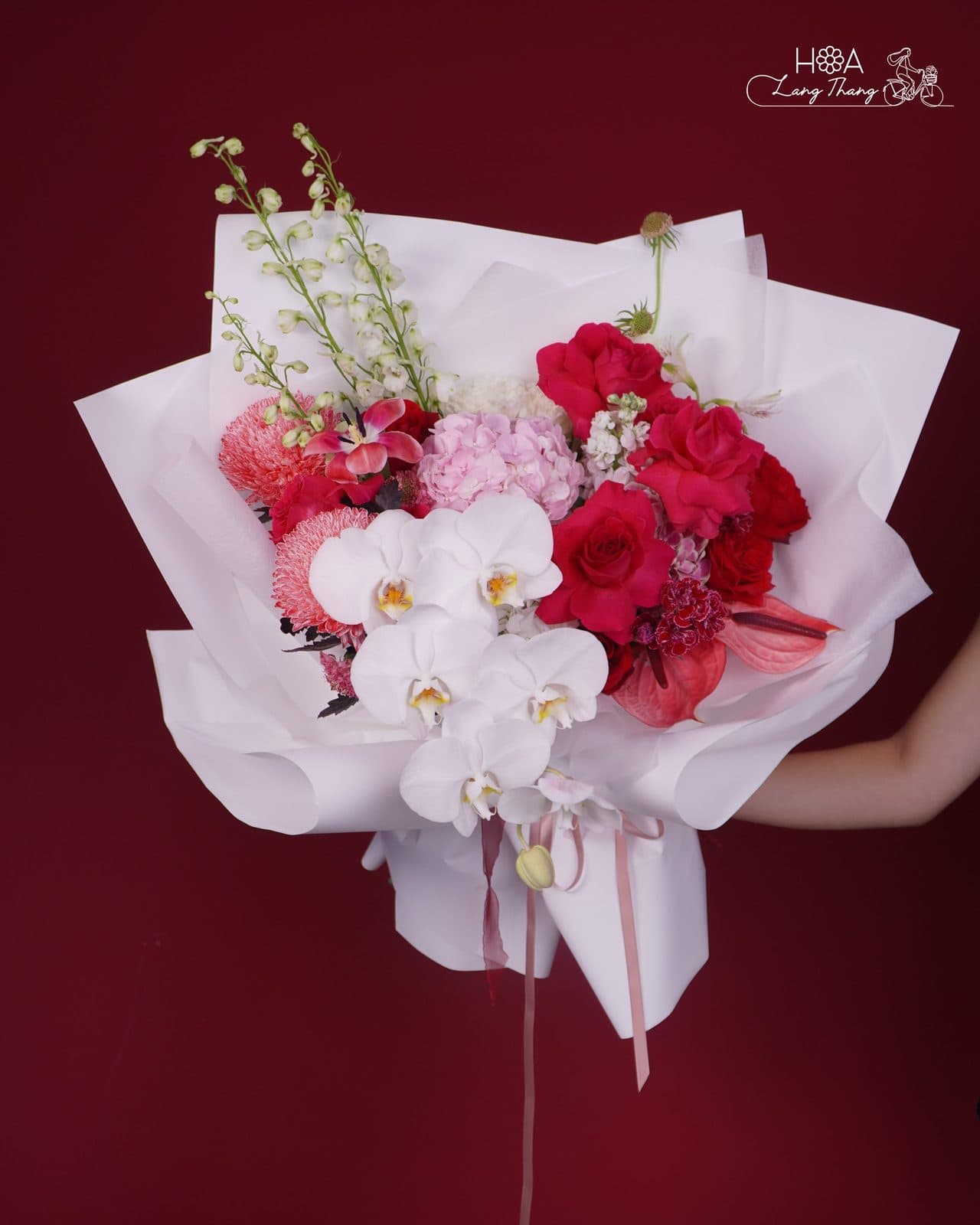 Bó mix trắng đỏ vmd - Thumbnail 3