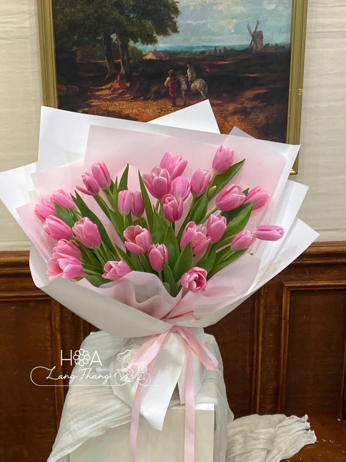 Tulip milk 30 bông - Ảnh 1