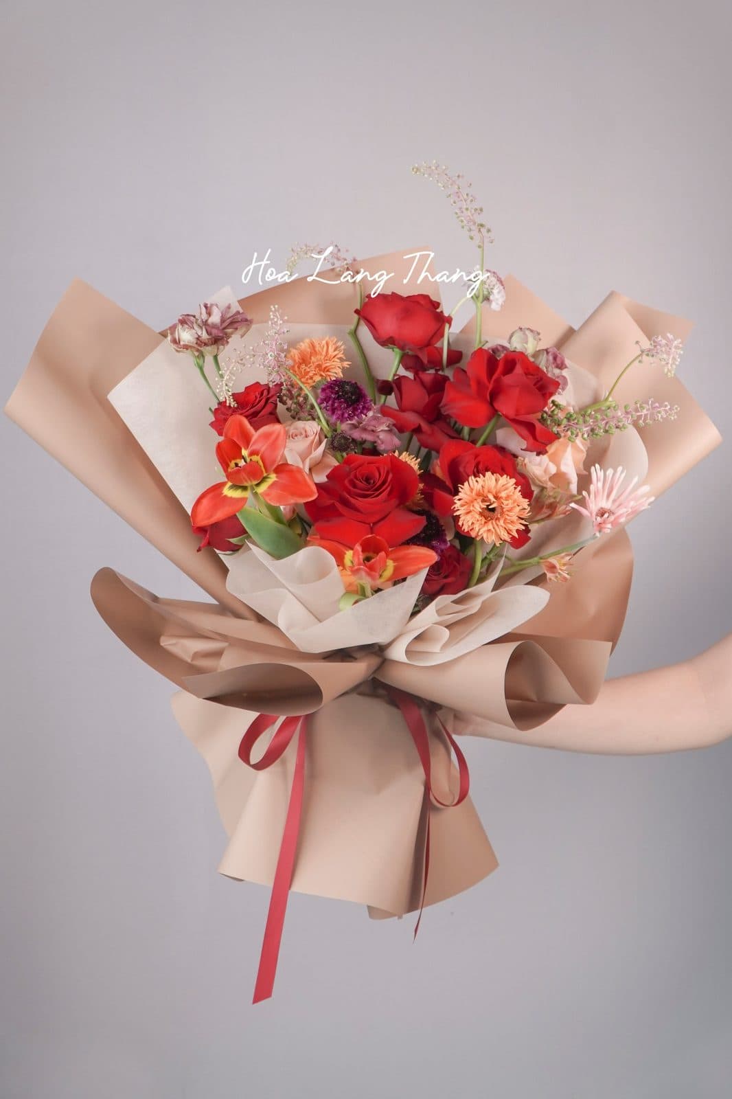 Rednaomi mix tulip - Ảnh 1