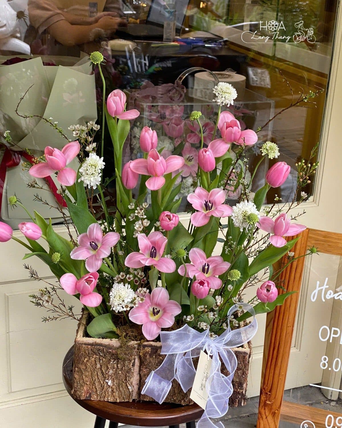 Box gỗ tulip mix - Ảnh 1