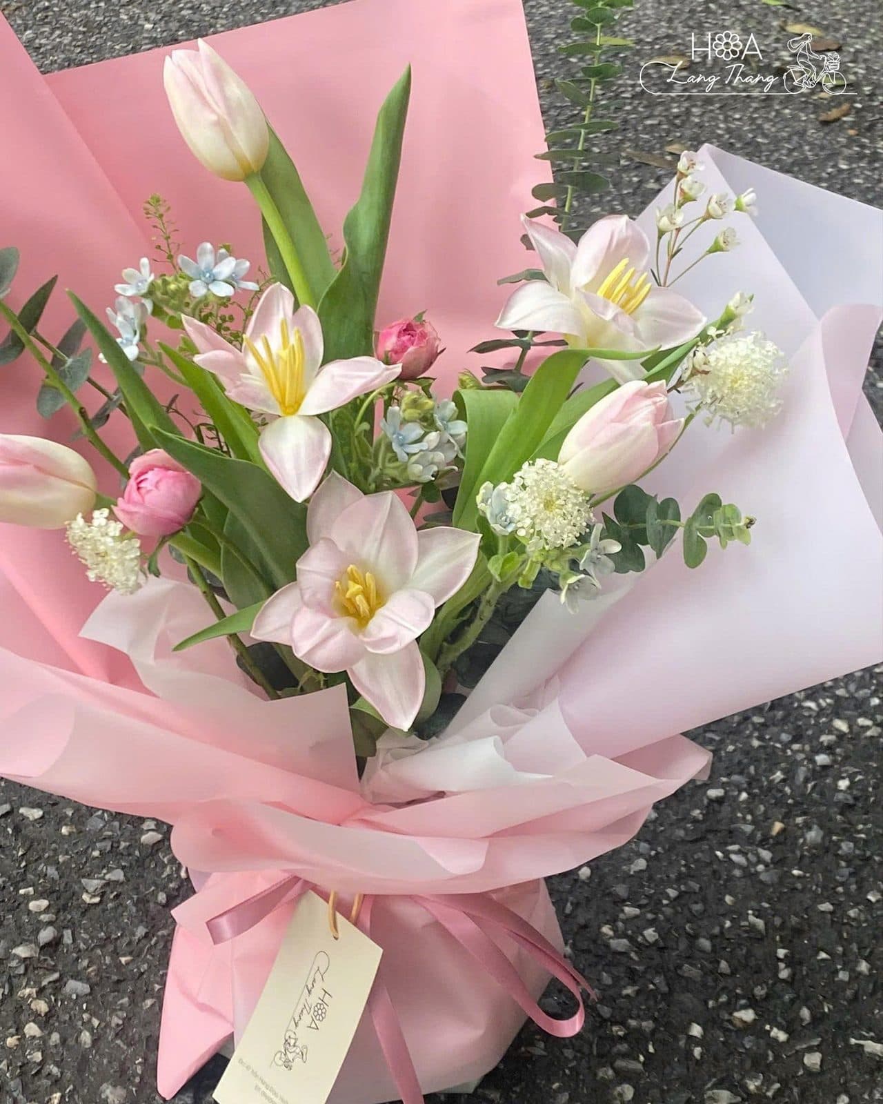 Tulip giấy mix hai màu - Thumbnail 2