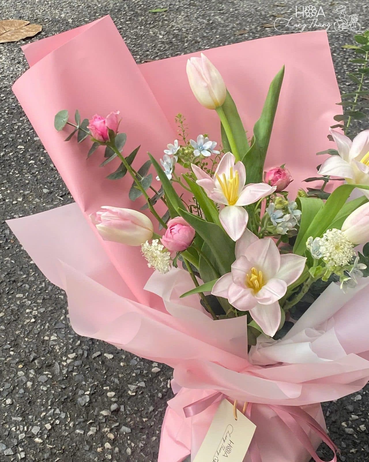 Tulip giấy mix hai màu - Thumbnail 3