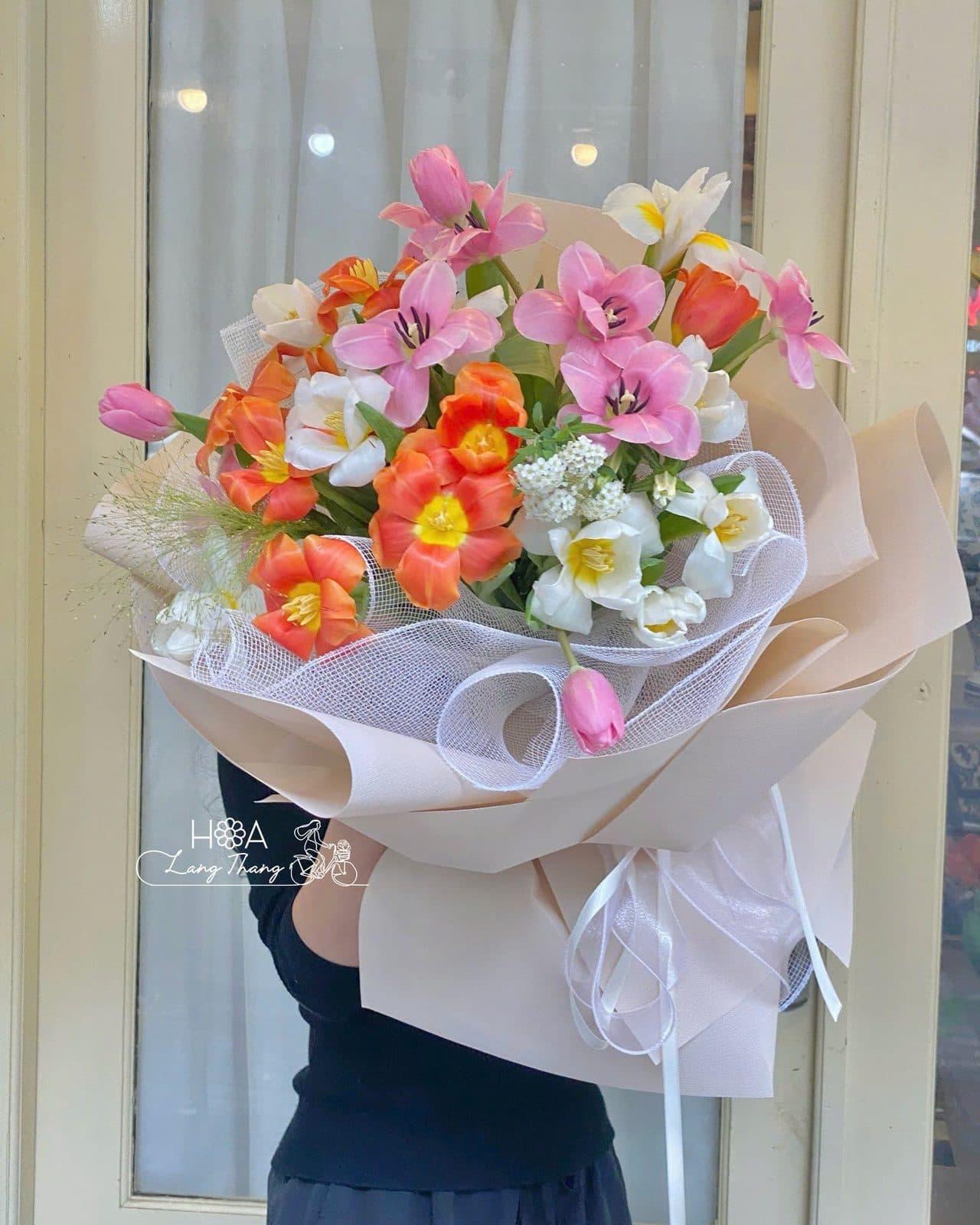 Tulip mix mau mix lưới - Ảnh 1
