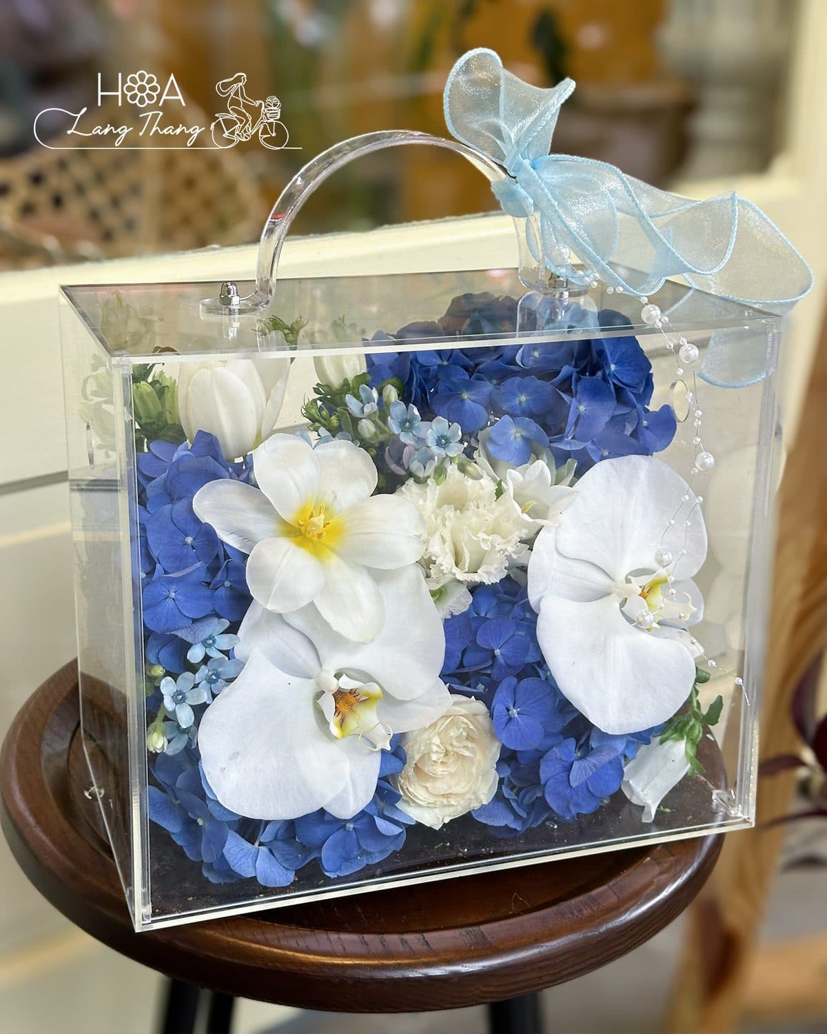 Vali tú cầu mix tulip , lan hồ điệp - Thumbnail 6