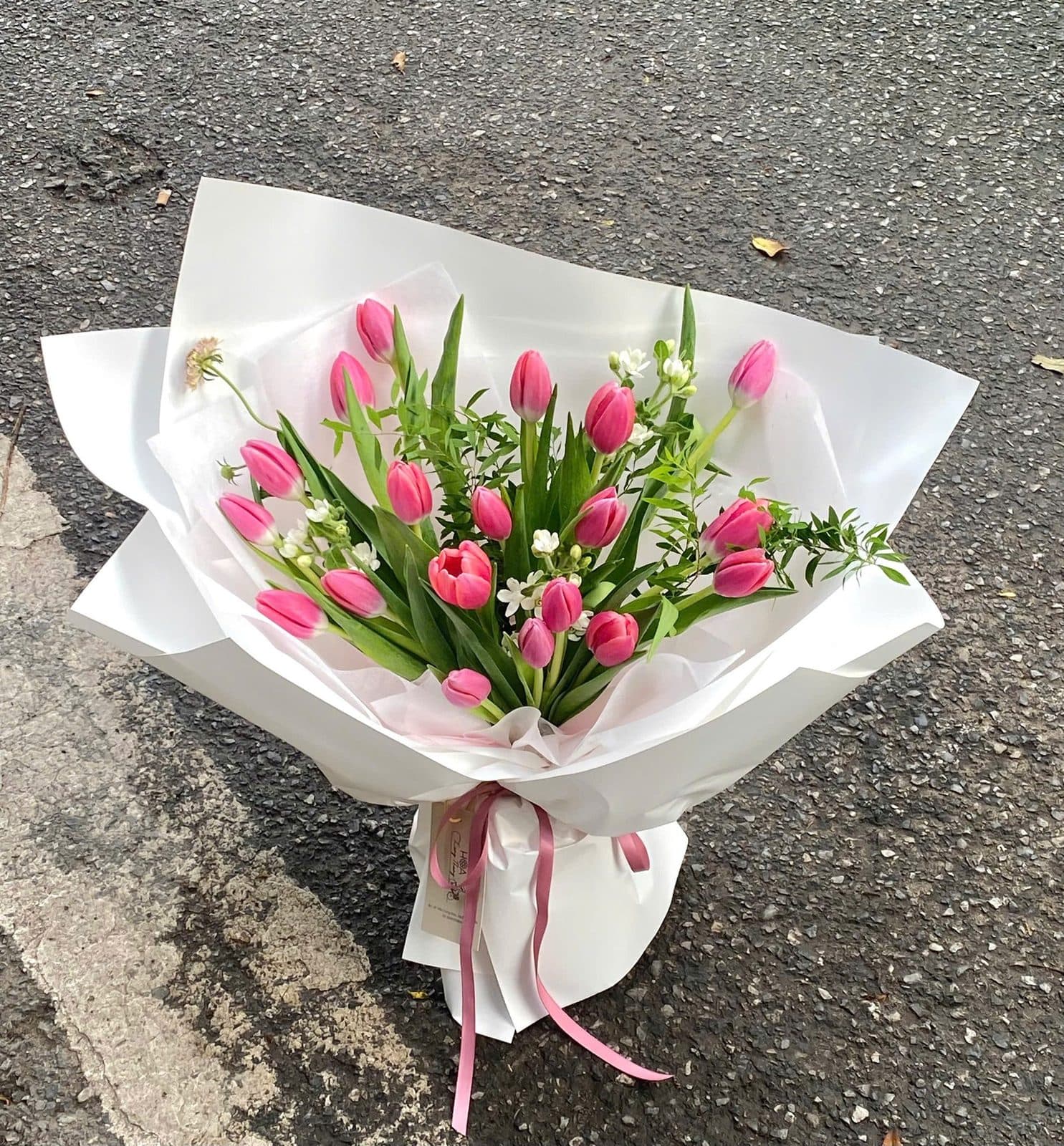 Tulip đỏ cam - Thumbnail 3