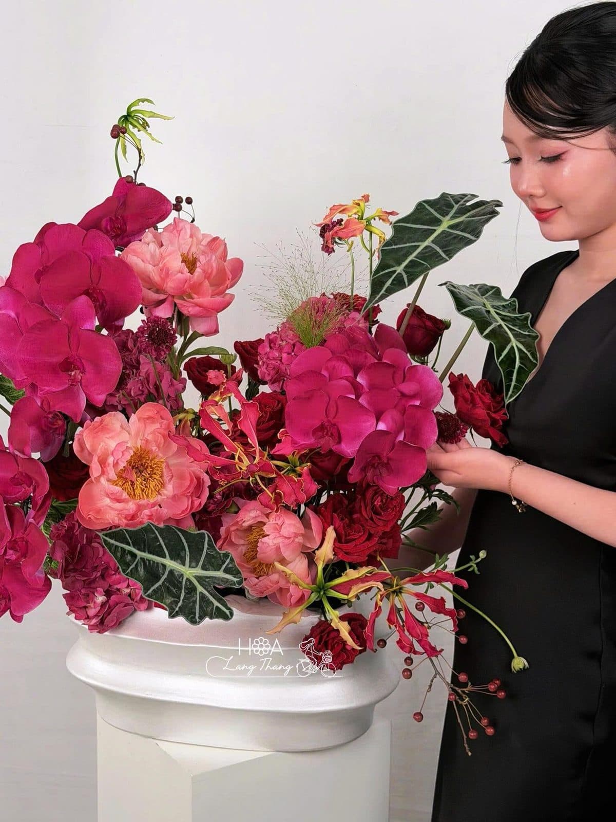 Bình Lan hồ điệp mix peony , rednaomi - Ảnh 1