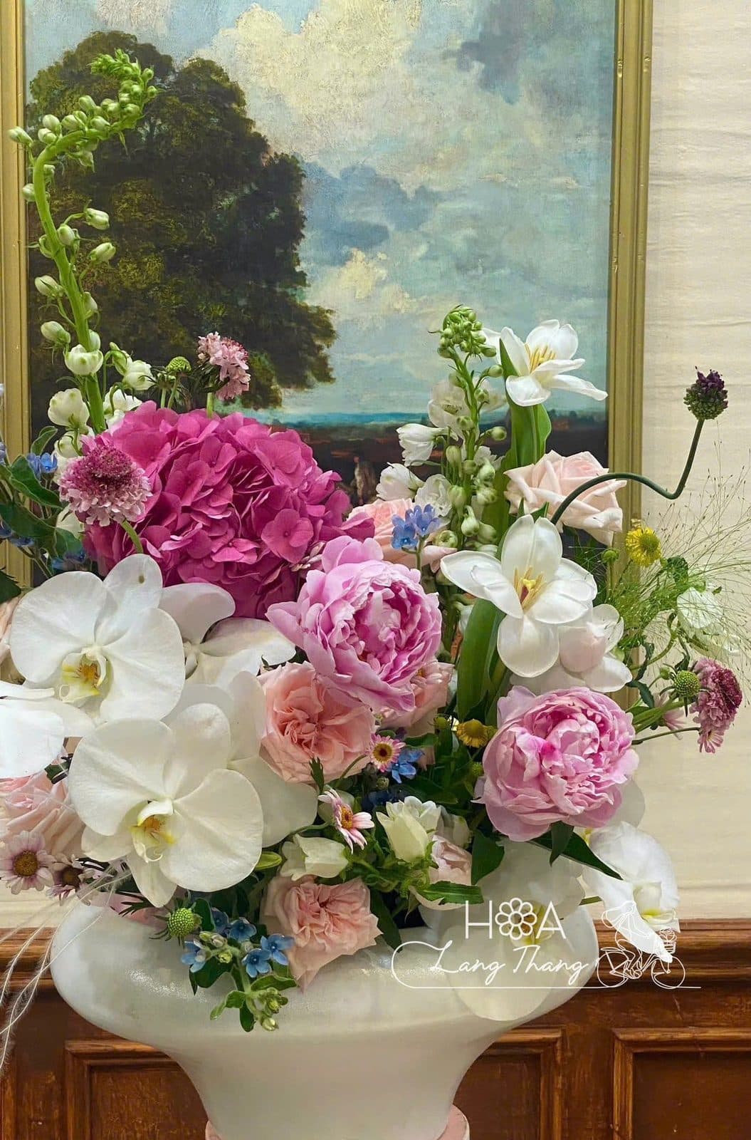 Bình hoa mix tông hồng - Thumbnail 3