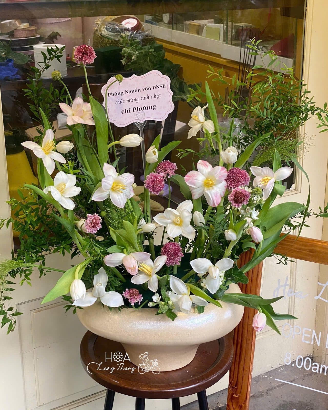 Binh kem full tulip - Ảnh 1