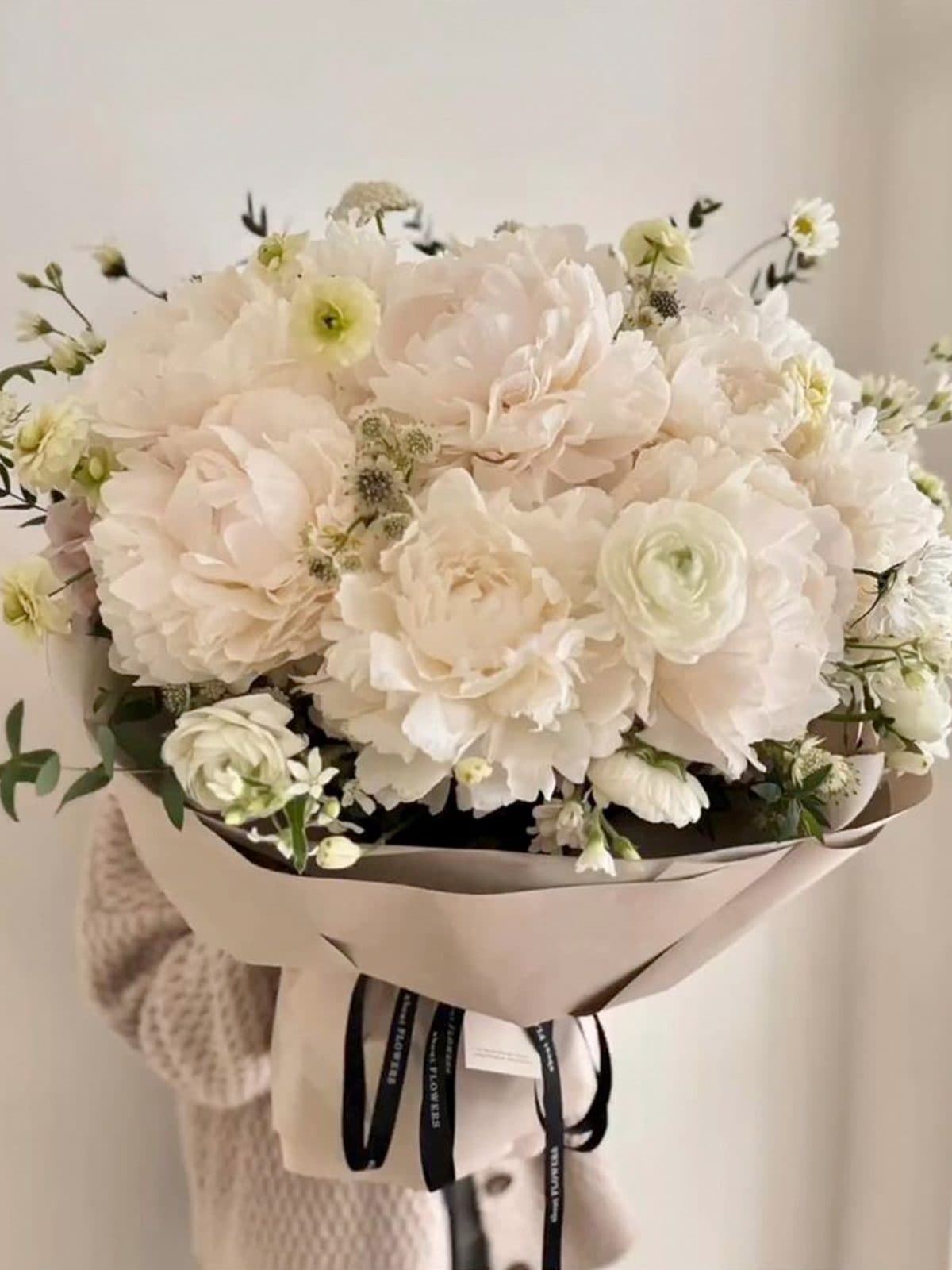 Peony trắng 20 bông - Ảnh 1