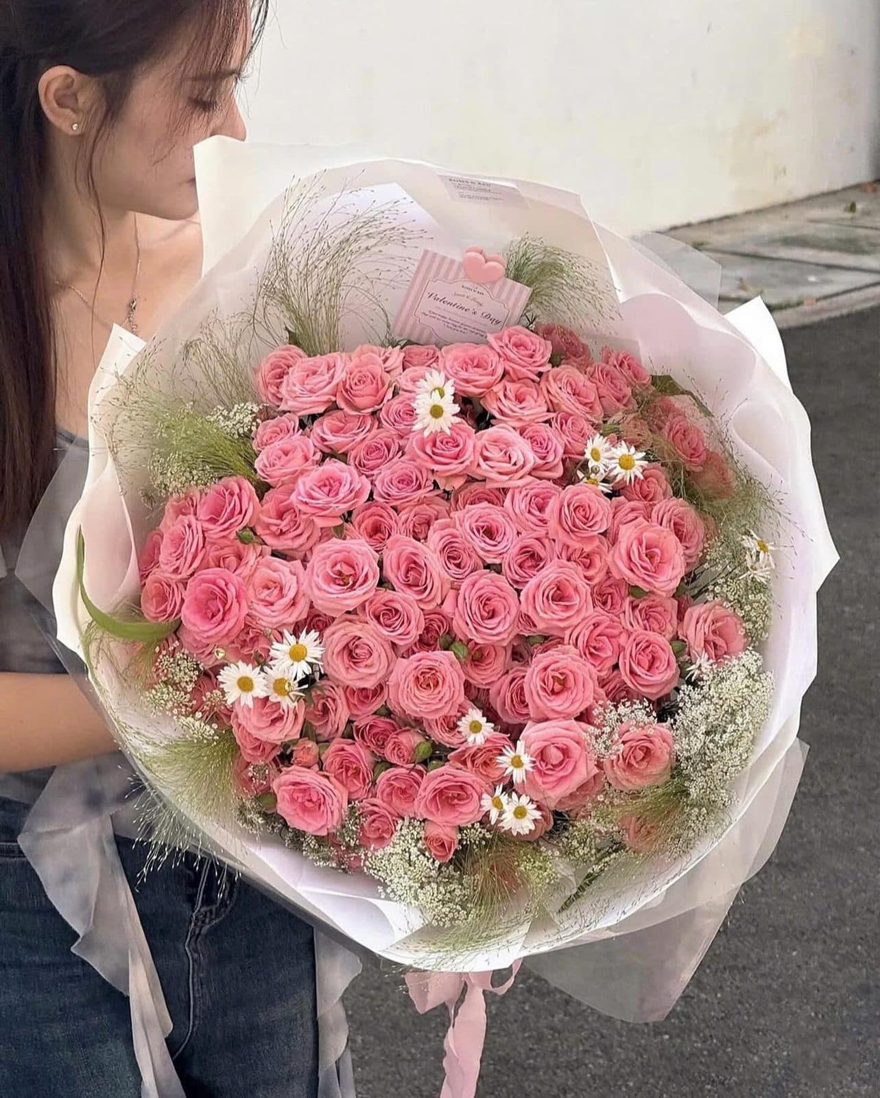 Hồng chùm mix hoa phụ - Ảnh 1